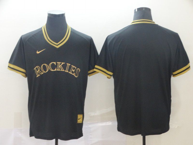 Men Colorado Rockies Blank Black gold Game Nike 2022 MLB Jersey->detroit tigers->MLB Jersey